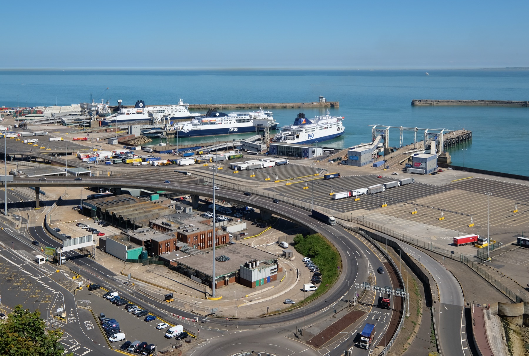 Dover Eastern Docks on the English Channel